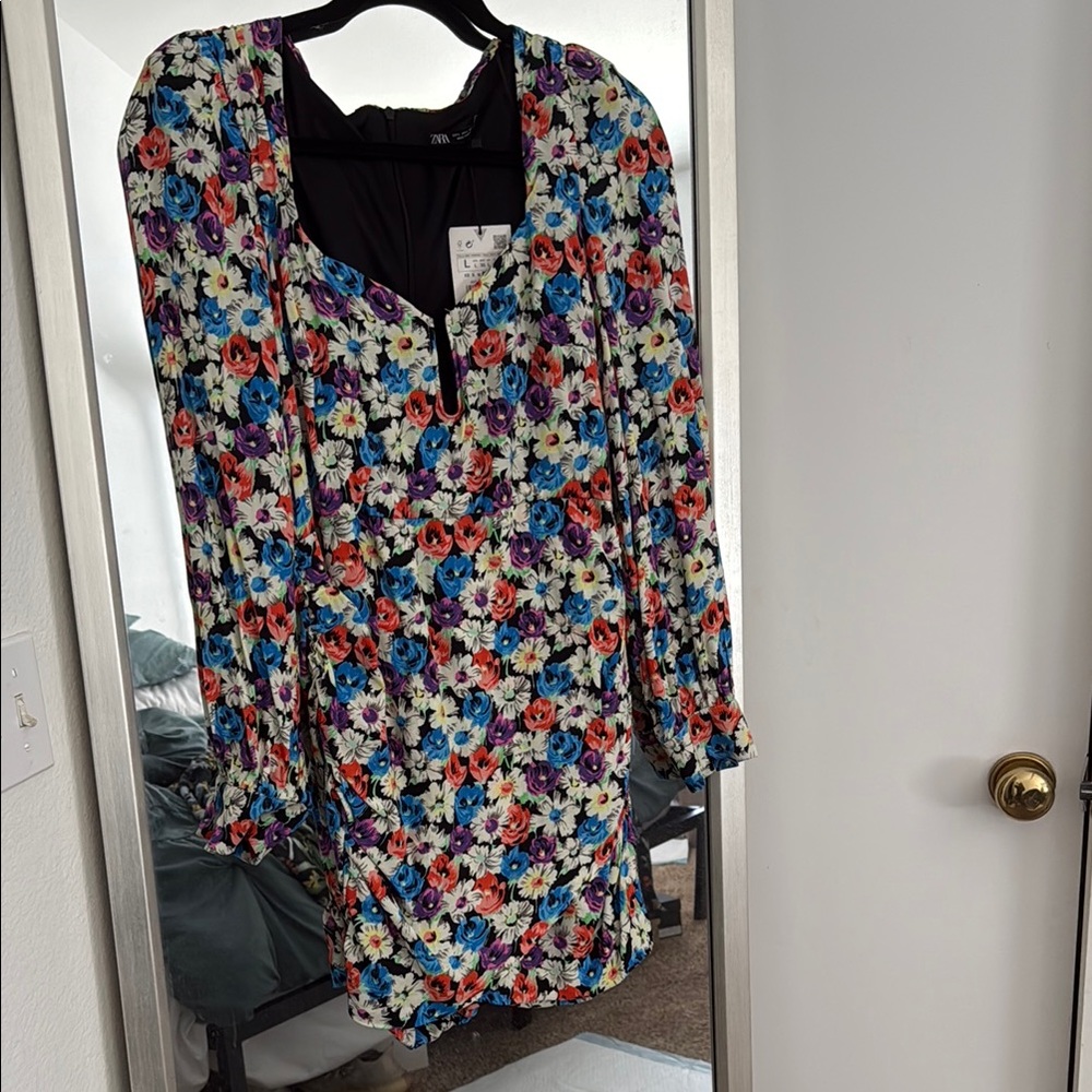 Zara Floral Multicolor Dress